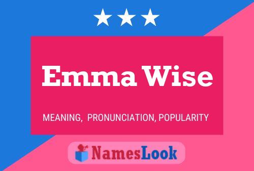 Emma Wise Name Poster