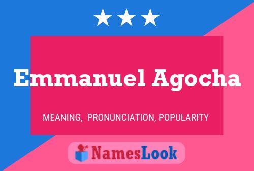 Emmanuel Agocha Name Poster