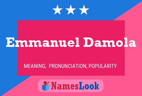 Emmanuel Damola Name Poster