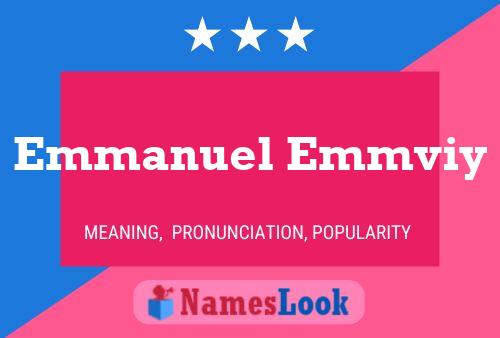 Emmanuel Emmviy Name Poster