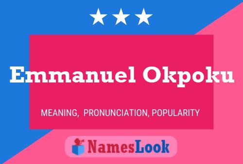 Emmanuel Okpoku Name Poster