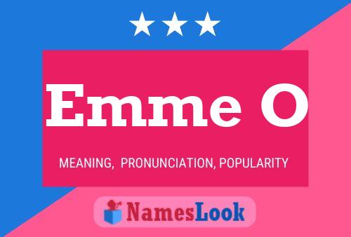 Emme O Name Poster