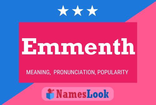 Emmenth Name Poster