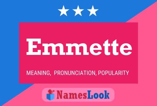 Emmette Name Poster