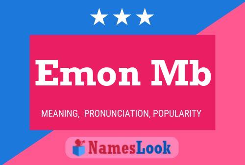 Emon Mb Name Poster