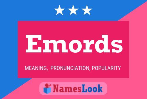 Emords Name Poster