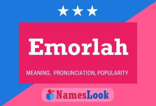 Emorlah Name Poster