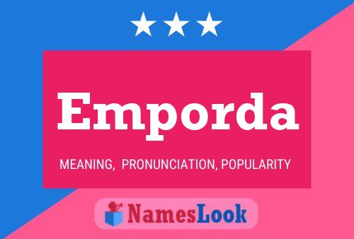 Emporda Name Poster