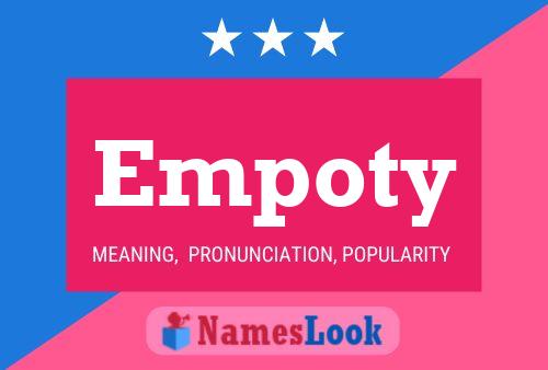 Empoty Name Poster