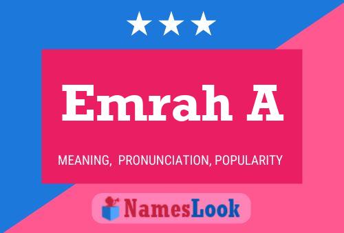 Emrah A Name Poster