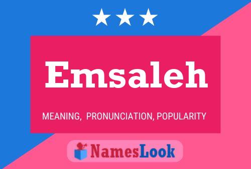 Emsaleh Name Poster