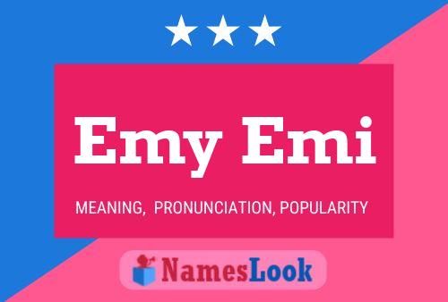 Emy Emi Name Poster