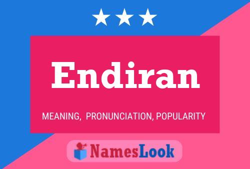 Endiran Name Poster