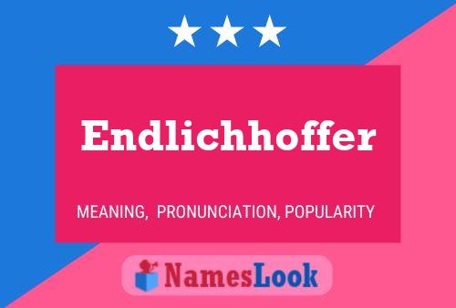 Endlichhoffer Name Poster