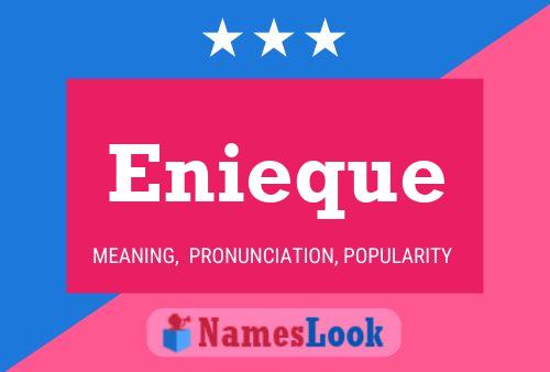 Enieque Name Poster