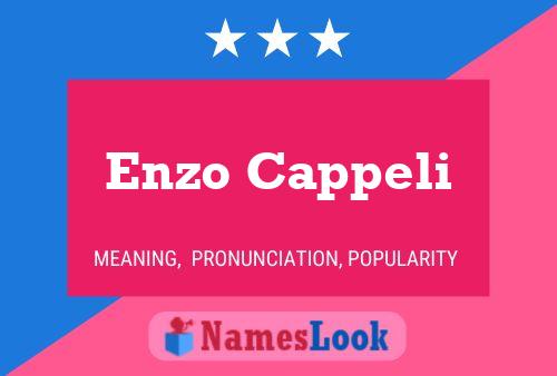 Enzo Cappeli Name Poster