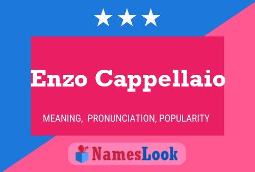 Enzo Cappellaio Name Poster