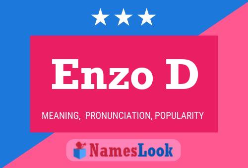 Enzo D Name Poster