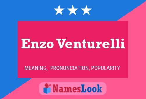 Enzo Venturelli Name Poster