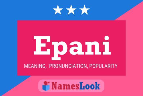 Epani Name Poster