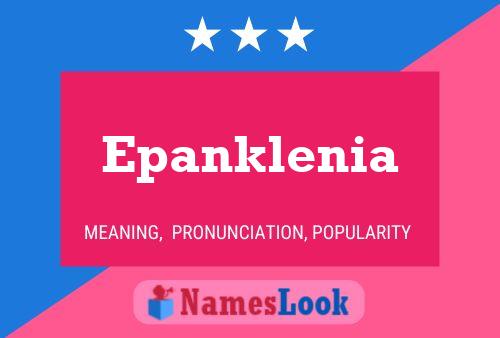 Epanklenia Name Poster