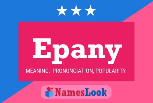 Epany Name Poster