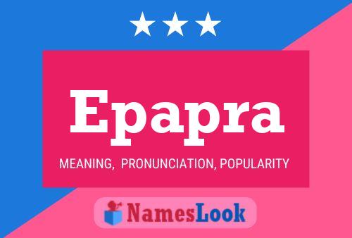 Epapra Name Poster