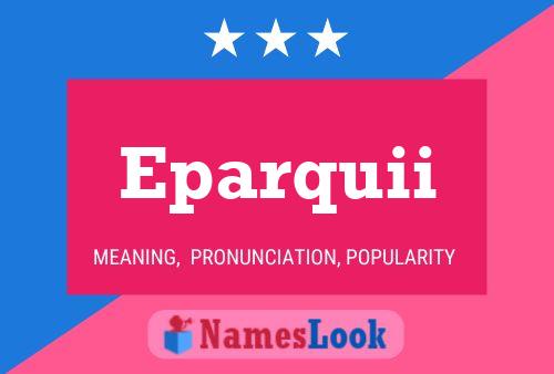 Eparquii Name Poster