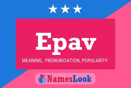 Epav Name Poster