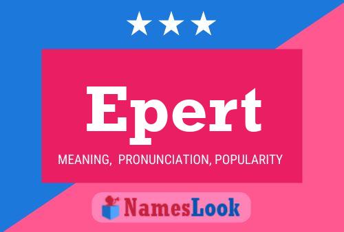 Epert Name Poster