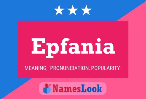 Epfania Name Poster