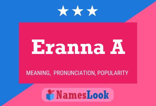 Eranna A Name Poster