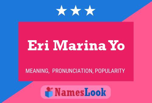 Eri Marina Yo Name Poster