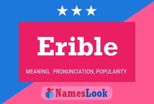 Erible Name Poster