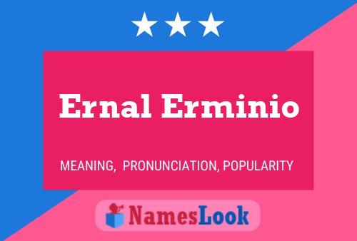 Ernal Erminio Name Poster