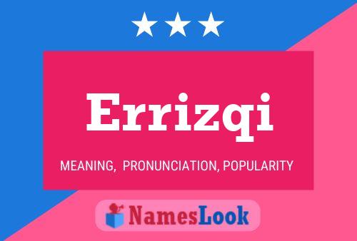 Errizqi Name Poster