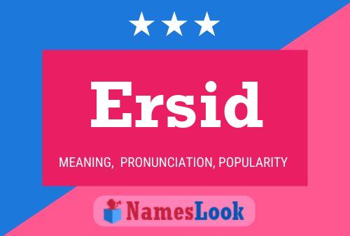 Ersid Name Poster