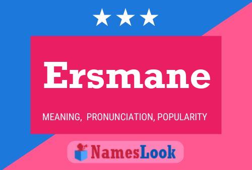 Ersmane Name Poster