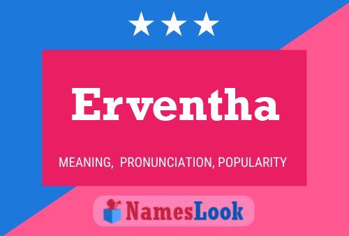 Erventha Name Poster