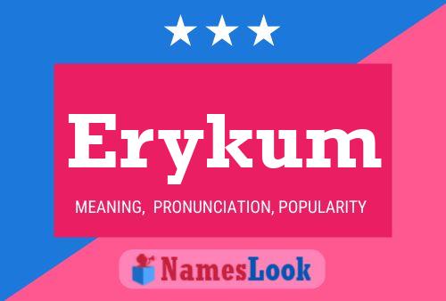 Erykum Name Poster