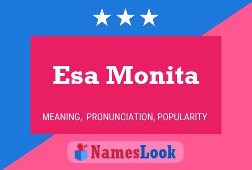 Esa Monita Name Poster