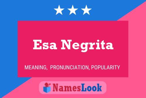 Esa Negrita Name Poster