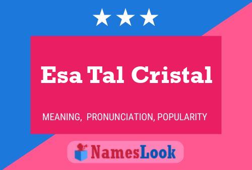 Esa Tal Cristal Name Poster