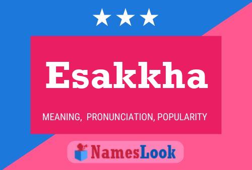 Esakkha Name Poster