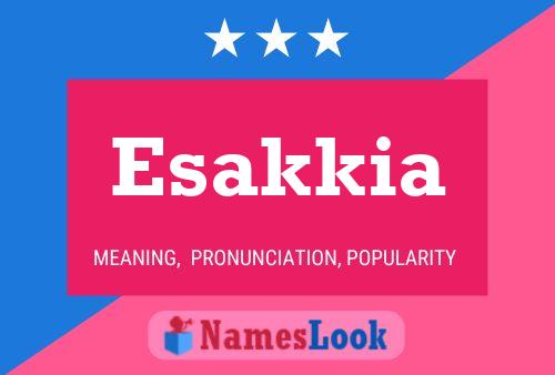 Esakkia Name Poster