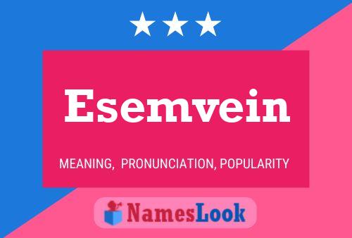 Esemvein Name Poster