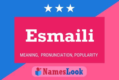 Esmaili Name Poster