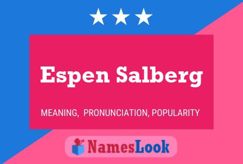 Espen Salberg Name Poster