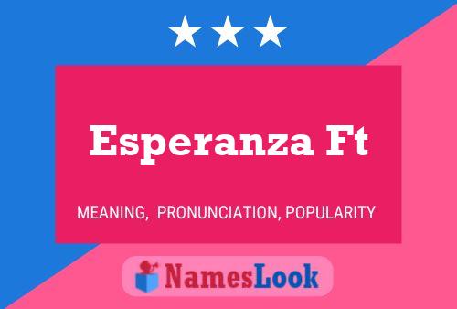 Esperanza Ft Name Poster