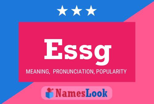 Essg Name Poster